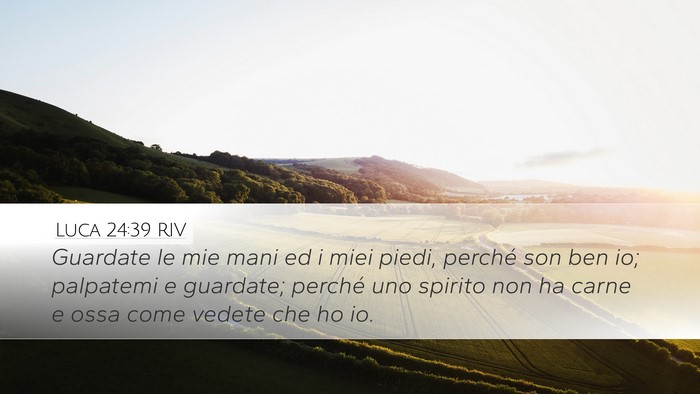 Luca 24:39 RIV Bible Verse Image