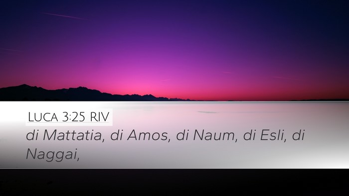 Luca 3:25 RIV Desktop Wallpaper - di Mattatia, di Amos, di Naum, di Esli, di - Desktop Bible Verse Wallpaper