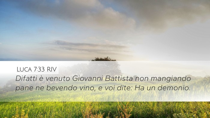 Luca 7:33 RIV Bible Verse Image