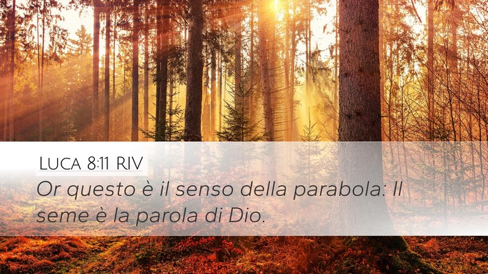 Luca 8:11 RIV Bible Verse Image