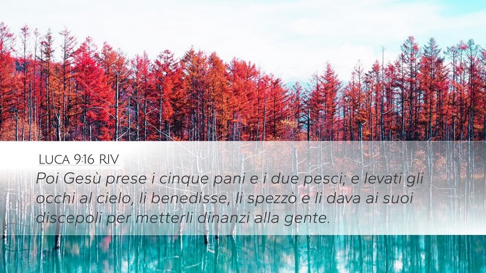 Luca 9:16 RIV Bible Verse Image