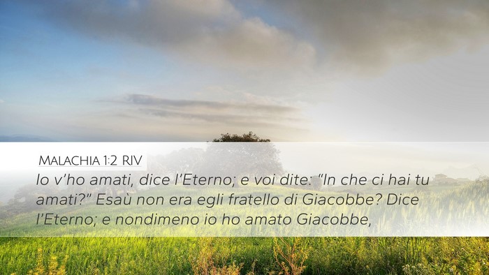 Malachia 1:2 RIV Bible Verse Image