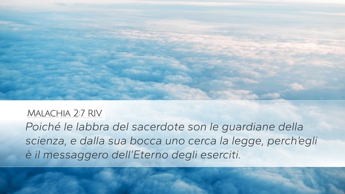 Malachia 2:7 RIV Bible Verse Image