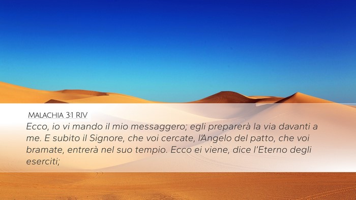 Malachia 3:1 RIV Bible Verse Image