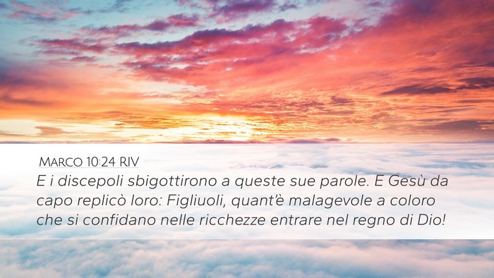 Marco 10:24 RIV Bible Verse Image