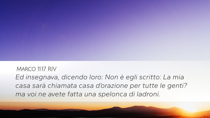 Marco 11:17 RIV Bible Verse Image