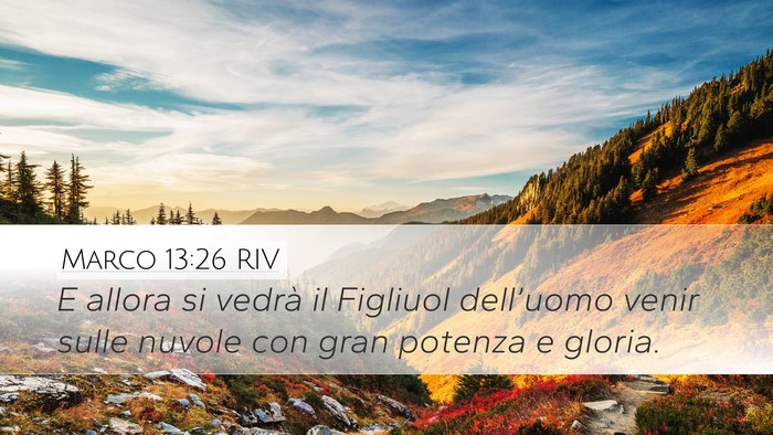 Marco 13:26 RIV Bible Verse Image