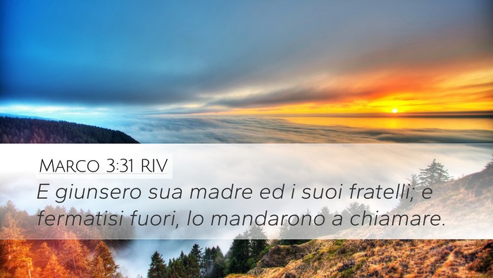 Marco 3:31 RIV Bible Verse Image