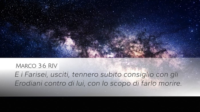 Marco 3:6 RIV Bible Verse Image