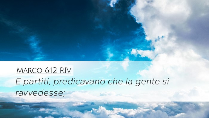 Marco 6:12 RIV Bible Verse Image