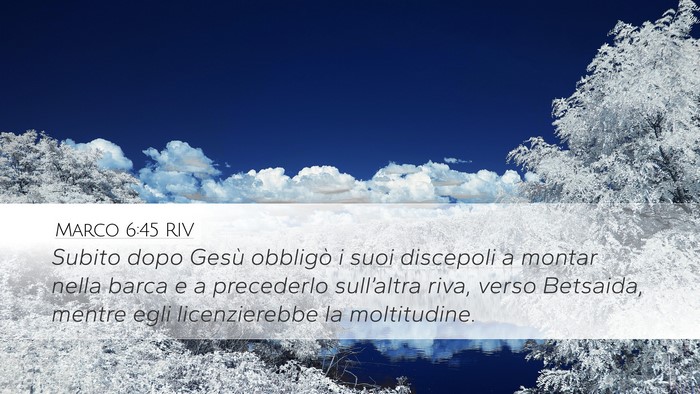 Marco 6:45 RIV Bible Verse Image