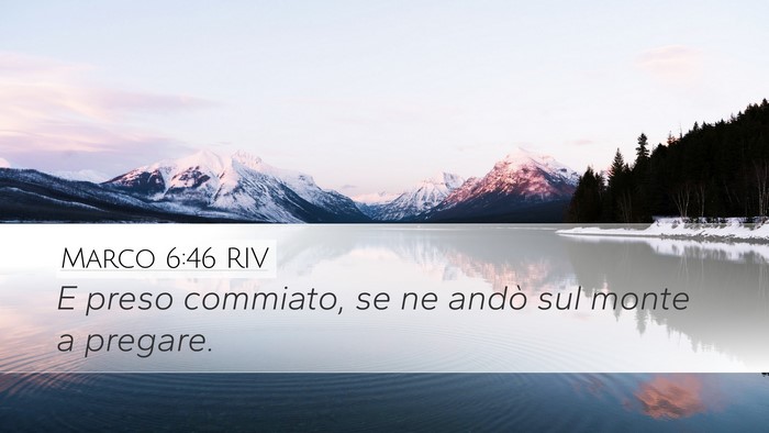 Marco 6:46 RIV Bible Verse Image