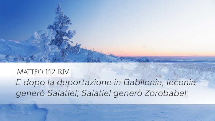 Matteo 1:12 RIV Bible Verse Image