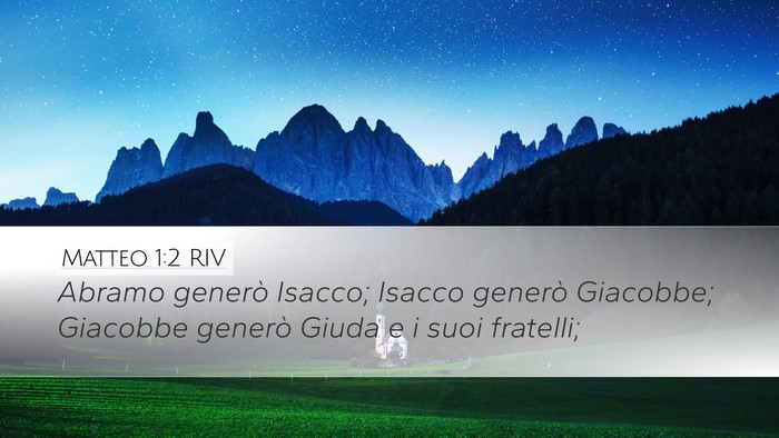 Matteo 1:2 RIV Bible Verse Image