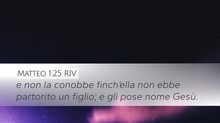 Matteo 1:25 RIV Bible Verse Image