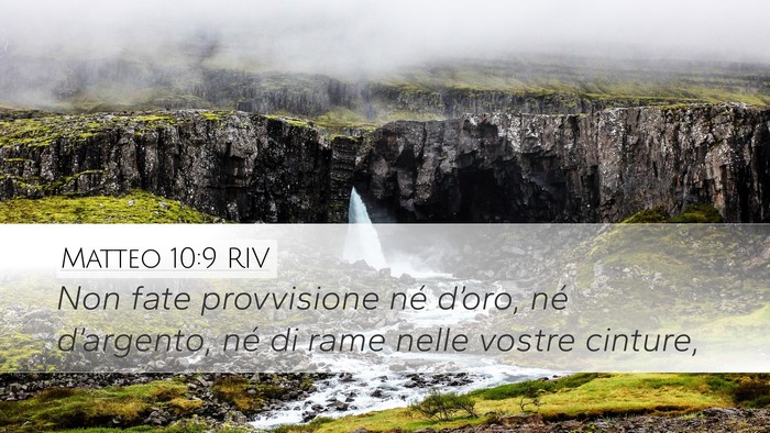 Matteo 10:9 RIV Bible Verse Image