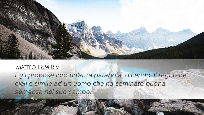 Matteo 13:24 RIV Bible Verse Image