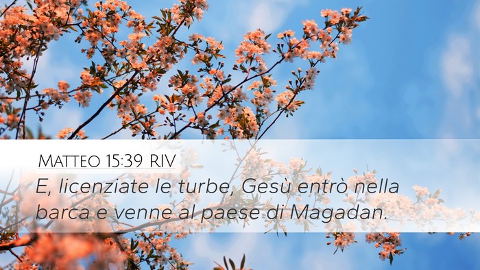 Matteo 15:39 RIV Bible Verse Image