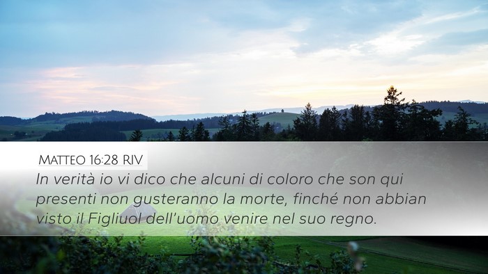 Matteo 16:28 RIV Bible Verse Image