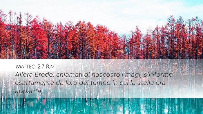 Matteo 2:7 RIV Desktop Wallpaper - Allora Erode, chiamati di nascosto i magi, - Desktop Bible Verse Wallpaper