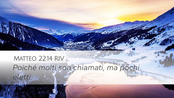 Matteo 22:14 RIV Bible Verse Image