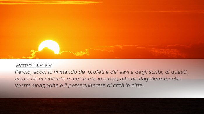 Matteo 23:34 RIV Bible Verse Image