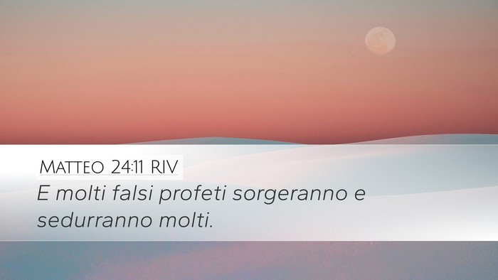 Matteo 24:11 RIV Bible Verse Image