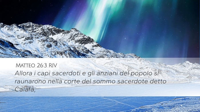 Matteo 26:3 RIV Bible Verse Image