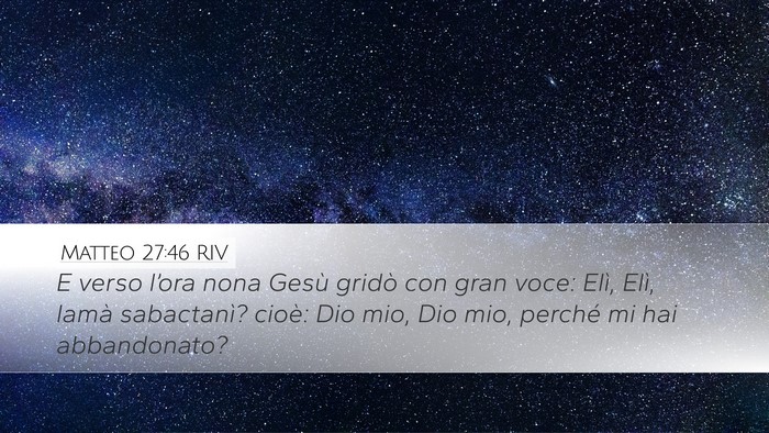 Matteo 27:46 RIV Bible Verse Image