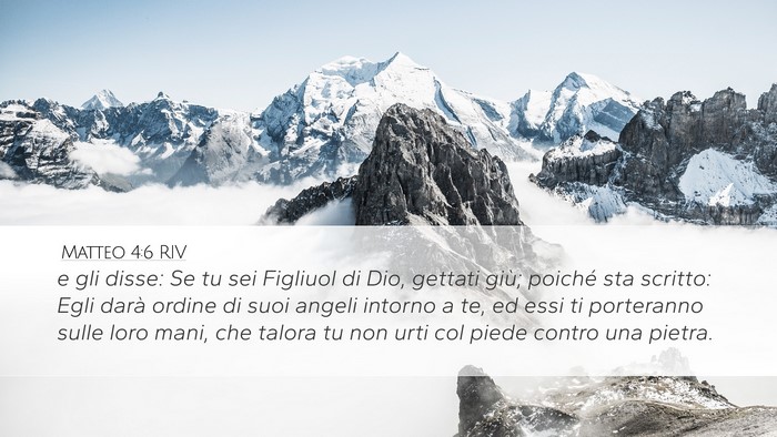 Matteo 4:6 RIV Bible Verse Image