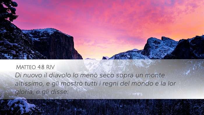 Matteo 4:8 RIV Bible Verse Image