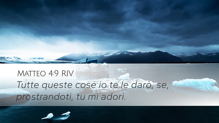 Matteo 4:9 RIV Bible Verse Image