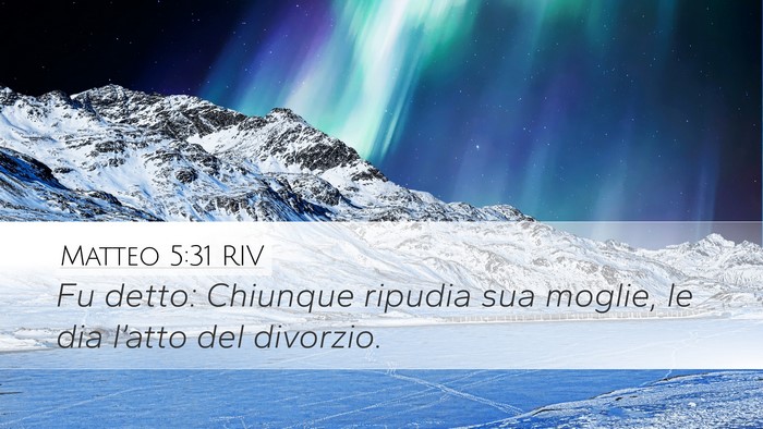 Matteo 5:31 RIV Bible Verse Image