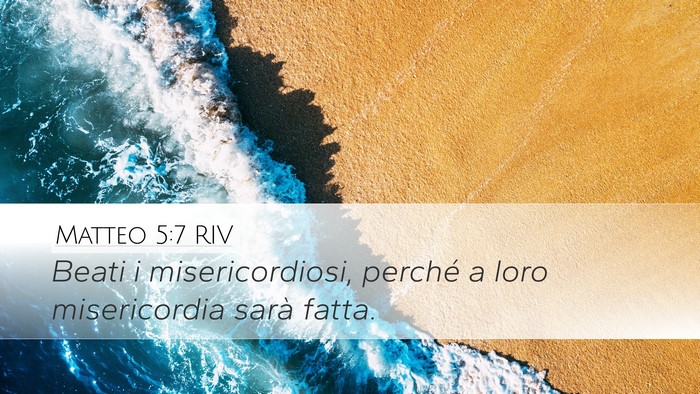 Matteo 5:7 RIV Bible Verse Image