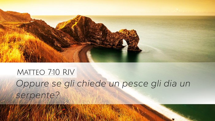 Matteo 7:10 RIV Desktop Wallpaper - Oppure se gli chiede un pesce gli dia un - Desktop Bible Verse Wallpaper