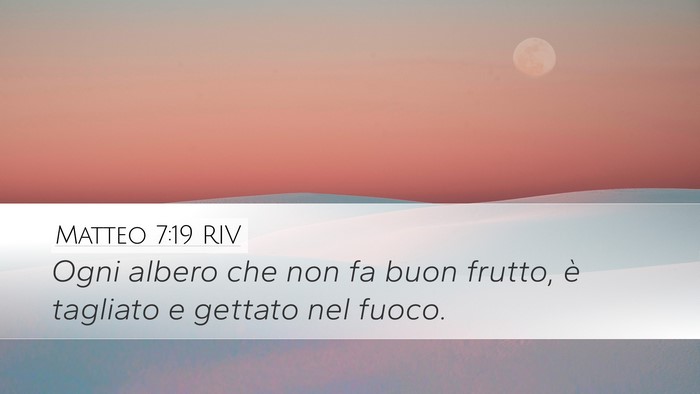 Matteo 7:19 RIV Bible Verse Image