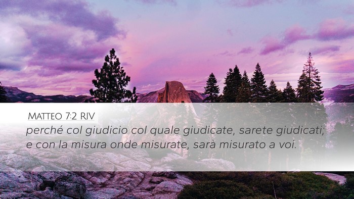 Matteo 7:2 RIV Bible Verse Image