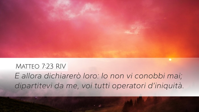 Matteo 7:23 RIV Bible Verse Image