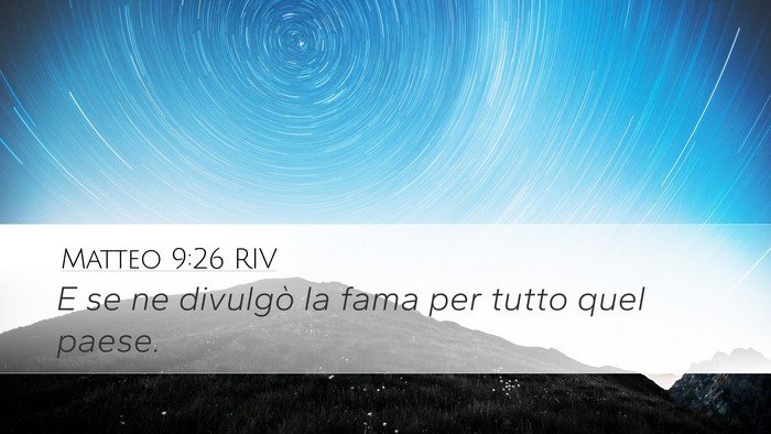 Matteo 9:26 RIV Bible Verse Image