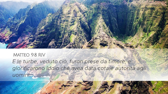Matteo 9:8 RIV Bible Verse Image