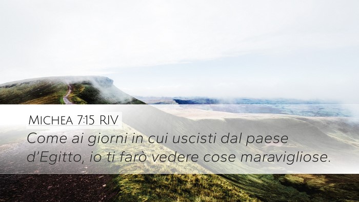 Michea 7:15 RIV Desktop Wallpaper - Come ai giorni in cui uscisti dal paese - Desktop Bible Verse Wallpaper