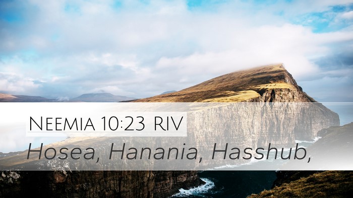 Neemia 10:23 RIV Bible Verse Image