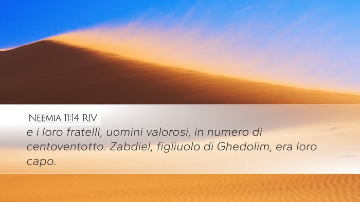 Neemia 11:14 RIV Bible Verse Image