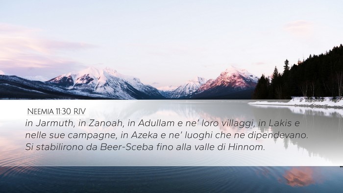 Neemia 11:30 RIV Bible Verse Image