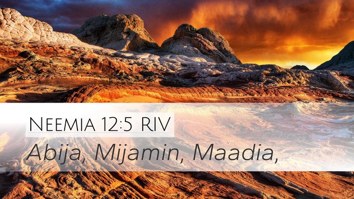 Neemia 12:5 RIV Bible Verse Image
