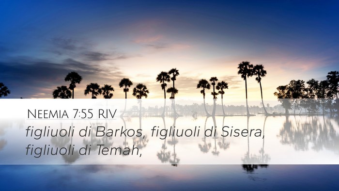 Neemia 7:55 RIV Bible Verse Image