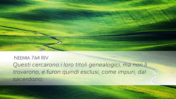 Neemia 7:64 RIV Bible Verse Image