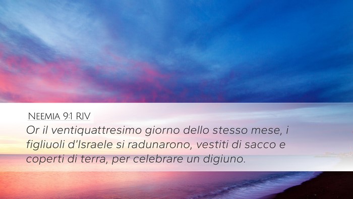Neemia 9:1 RIV Bible Verse Image