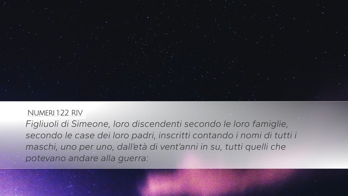 Numeri 1:22 RIV Bible Verse Image