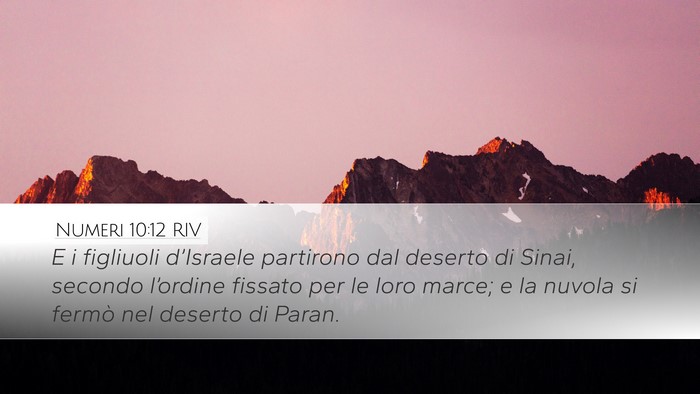 Numeri 10:12 RIV Bible Verse Image